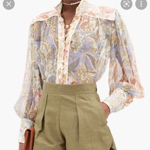 Tops - Lucky Bound Silk Blouse Zimmermann